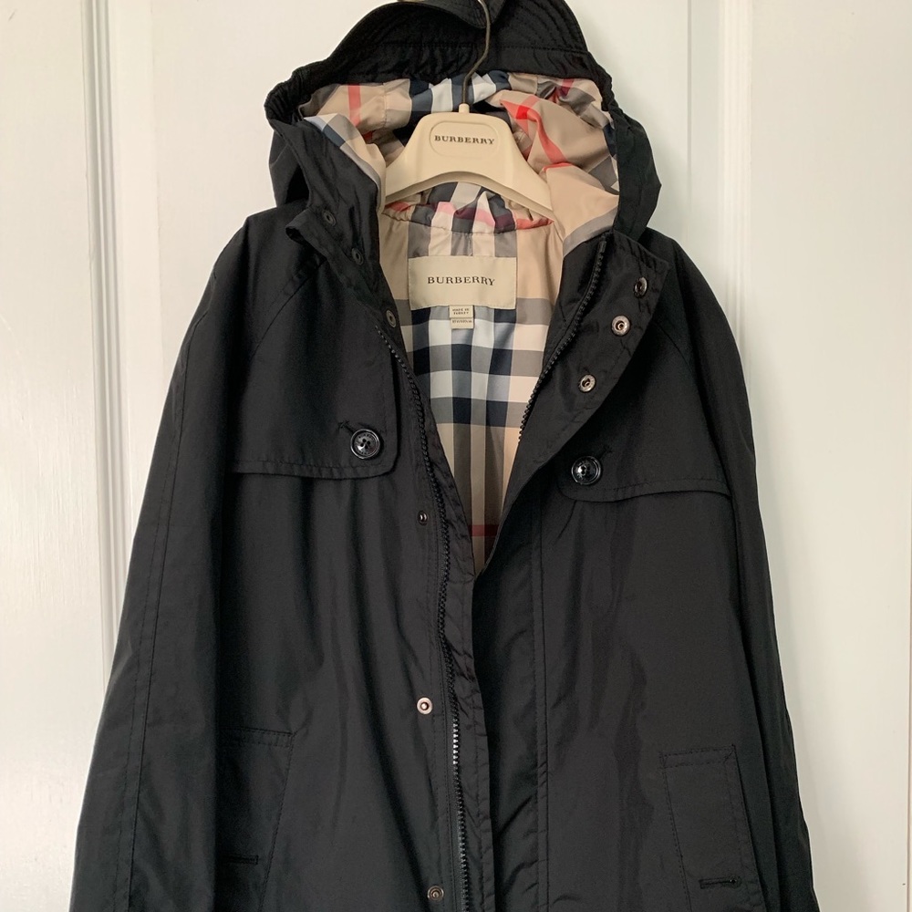 Burberry Black Kids Raincoat NEW CONDITION